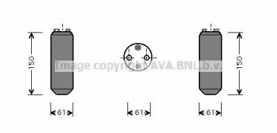AVA QUALITY COOLING dnd255 -  Осушитель, кондиционер